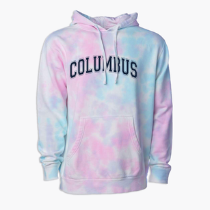 Columbus School Varsity Arch Premium Tie-Dye Hoodie