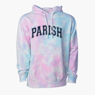Parish Episcopal School Varsity Arch Premium Tie-Dye Hoodie