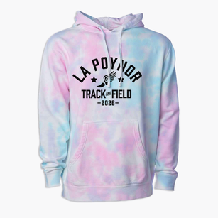 La Poynor Elementary School Track and Field Premium Tie-Dye Hoodie