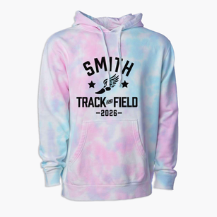 Smith Junior High School Track and Field Premium Tie-Dye Hoodie