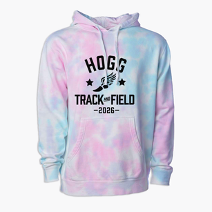 Hogg Middle School Track and Field Premium Tie-Dye Hoodie