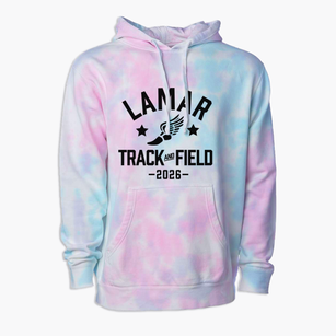 Lamar Middle School Track and Field Premium Tie-Dye Hoodie