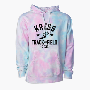 Kress Senior High School Track and Field Premium Tie-Dye Hoodie