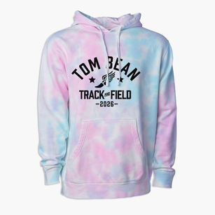 Tom Bean High School Track and Field Premium Tie-Dye Hoodie