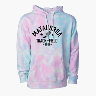 Matagorda Elementary School Track and Field Premium Tie-Dye Hoodie
