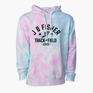 J B Fisher Model School Track and Field Premium Tie-Dye Hoodie