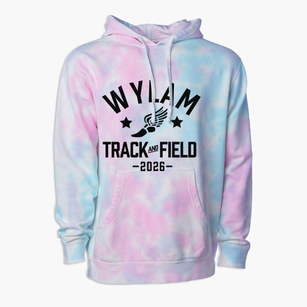 Wylam Elementary School Track and Field Premium Tie-Dye Hoodie