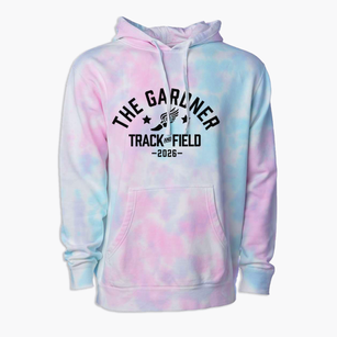 The Gardner School Track and Field Premium Tie-Dye Hoodie