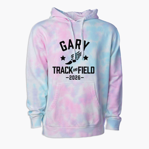 Gary Elementary School Track and Field Premium Tie-Dye Hoodie