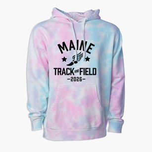 Maine Elementary School Track and Field Premium Tie-Dye Hoodie
