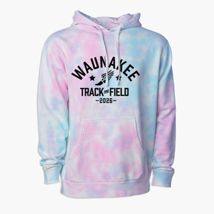Waunakee Middle School Track and Field Premium Tie-Dye Hoodie