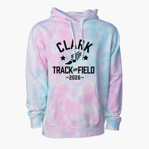 Clark Elementary School Track and Field Premium Tie-Dye Hoodie