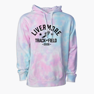 Livermore High School Track and Field Premium Tie-Dye Hoodie