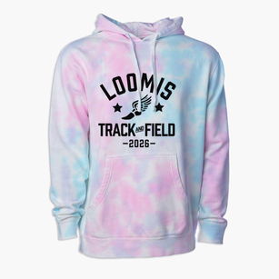Loomis Christian School Track and Field Premium Tie-Dye Hoodie