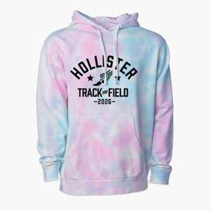 Hollister Elementary School Track and Field Premium Tie-Dye Hoodie