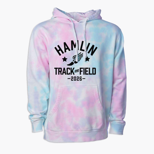 Hamlin Elementary School Track and Field Premium Tie-Dye Hoodie