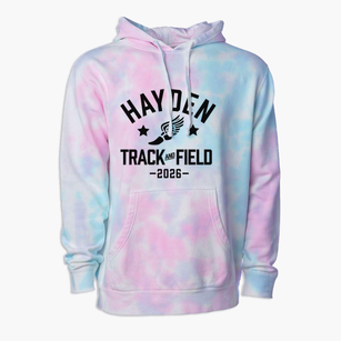Hayden High School Track and Field Premium Tie-Dye Hoodie