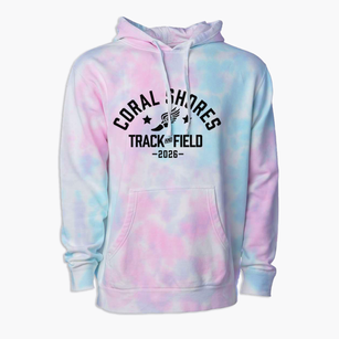 Coral Shores High School Track and Field Premium Tie-Dye Hoodie