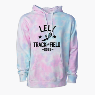 Lely High School Track and Field Premium Tie-Dye Hoodie