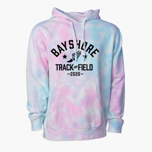 Bayshore Elementary School Track and Field Premium Tie-Dye Hoodie