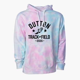 Dutton Elementary School Track and Field Premium Tie-Dye Hoodie