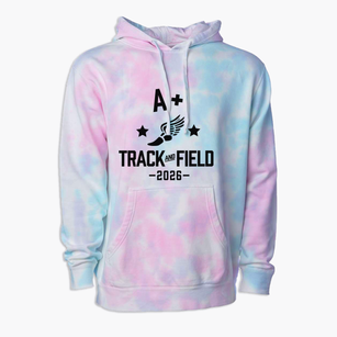 A+ Charter School Track and Field Premium Tie-Dye Hoodie