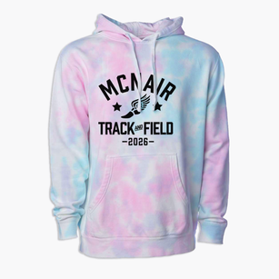 Mcnair Middle School Track and Field Premium Tie-Dye Hoodie