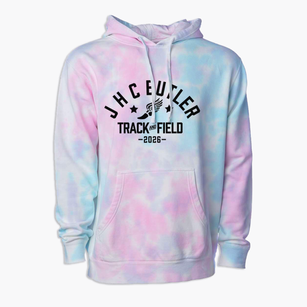 J H C Butler Elementary School Track and Field Premium Tie-Dye Hoodie