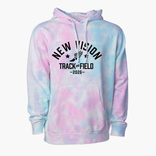 New Vision Alternative School Track and Field Premium Tie-Dye Hoodie
