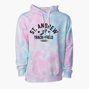Saint Andrew Lutheran School Track and Field Premium Tie-Dye Hoodie