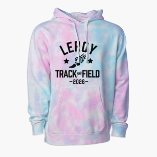 Leroy Senior High School Track and Field Premium Tie-Dye Hoodie