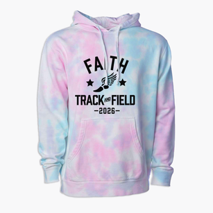 Faith Christian School Track and Field Premium Tie-Dye Hoodie