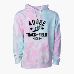 Adobe Adventist Christian School Track and Field Premium Tie-Dye Hoodie