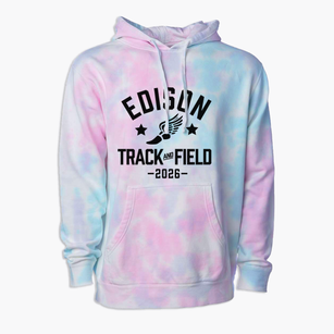 Edison Elementary School Track and Field Premium Tie-Dye Hoodie