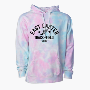 East Carter Middle School Track and Field Premium Tie-Dye Hoodie