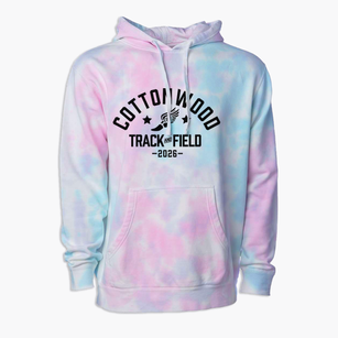 Cottonwood Excel Campus Track and Field Premium Tie-Dye Hoodie