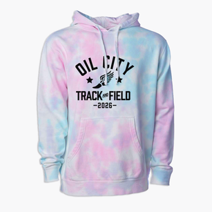 Oil City Elementary School Track and Field Premium Tie-Dye Hoodie