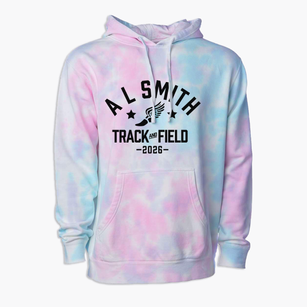 A L Smith Elementary School Track and Field Premium Tie-Dye Hoodie