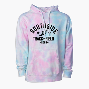 Southside High School Track and Field Premium Tie-Dye Hoodie