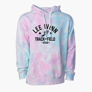 Lee Winn Elementary School Track and Field Premium Tie-Dye Hoodie