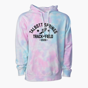Talbott Springs Elementary School Track and Field Premium Tie-Dye Hoodie