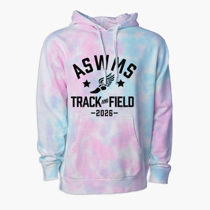 Albert S Woodward Memorial School Track and Field Premium Tie-Dye Hoodie