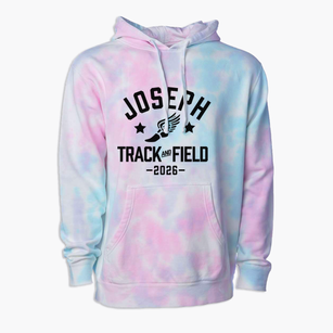 Joseph A Campbell Elementary School Track and Field Premium Tie-Dye Hoodie