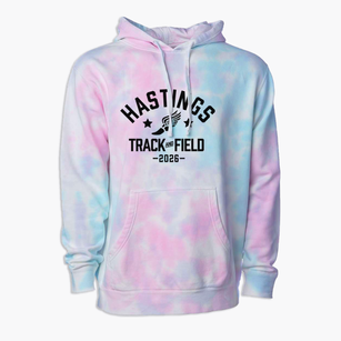 Hastings Middle School Track and Field Premium Tie-Dye Hoodie