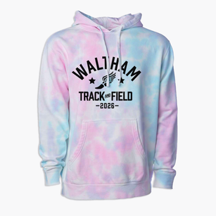 Waltham High School Track and Field Premium Tie-Dye Hoodie