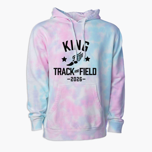 Martin Luther King Middle School Track and Field Premium Tie-Dye Hoodie