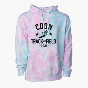 Coon School Track and Field Premium Tie-Dye Hoodie