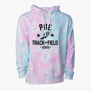 Poe Development Center Track and Field Premium Tie-Dye Hoodie
