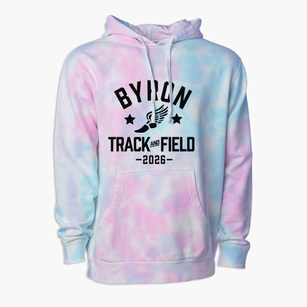 Byron High School Track and Field Premium Tie-Dye Hoodie