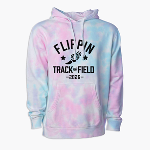 Flippin Elementary School Track and Field Premium Tie-Dye Hoodie